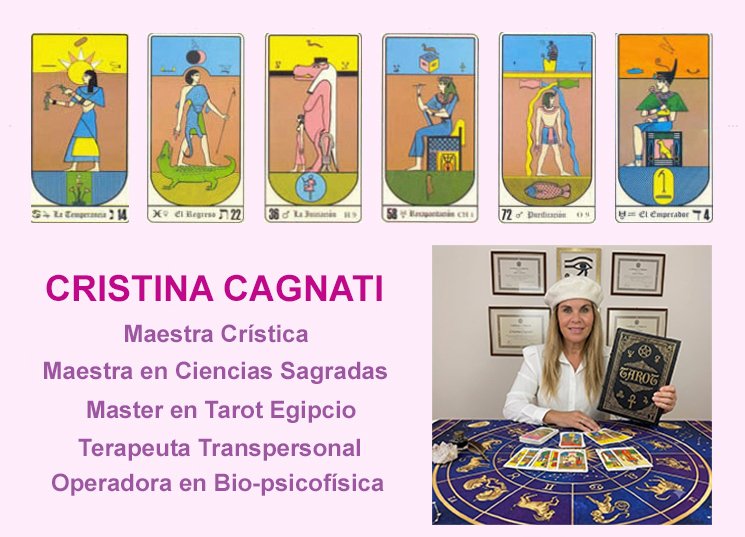 Cristina Cagnati, Master en Tarot Egipcio